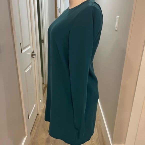 Kimchi Blue Long Sleeve Teal Green Dress with Back Cut Outs - Picture 6 of 15